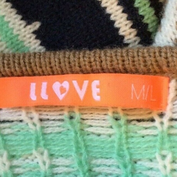 I Love Long Hi-Lo Cardigan Sweater Size Med/Lg - Picture 4 of 4